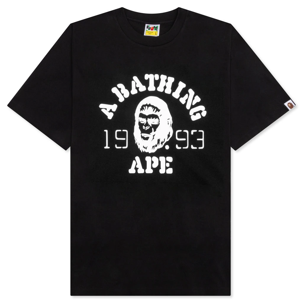 OG Ape Head College Relaxed Fit Tee - Black 3 OG Ape Head College Relaxed Fit Tee - Black
