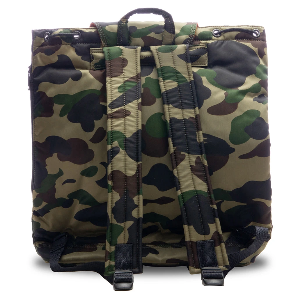 A Bathing Ape X Porter 1st Camo Rucksack - Green 4 A Bathing Ape X Porter 1st Camo Rucksack - Green - Image 2