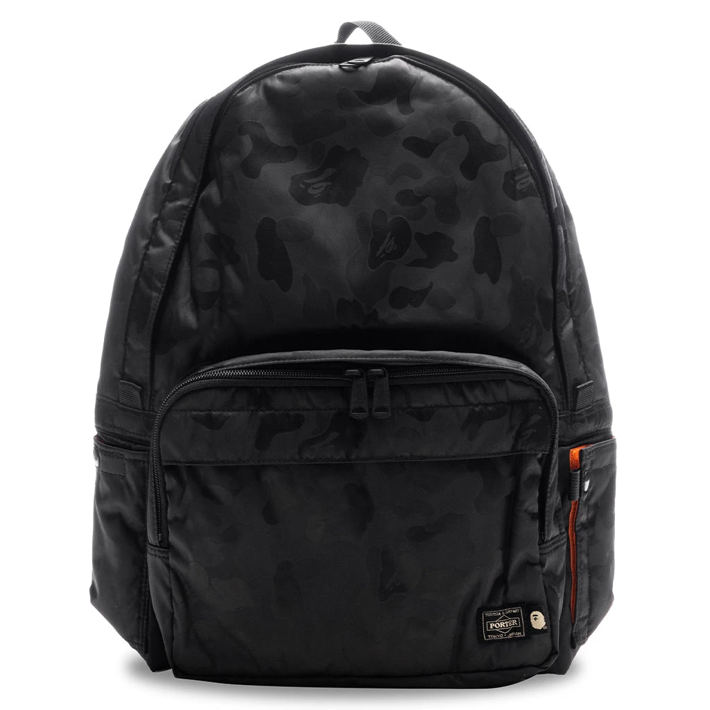A Bathing Ape X Porter ABC Polyester Jacquard Backpack - Black 3 A Bathing Ape X Porter ABC Polyester Jacquard Backpack - Black