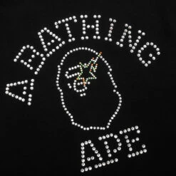 Rhinestone College Relaxed Fit Tee - Black -Feature store Rhinestone College Relaxed Fit Tee Black 001CSK301307M BLK 05 24 24 Feature JP