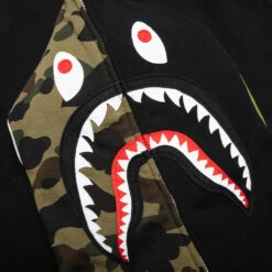 Shark Full Zip Hoodie - Black -Feature store Shark Full Zip Hoodie Black 001ZPJ801012MBLK 08 26 23 Feature JP 7