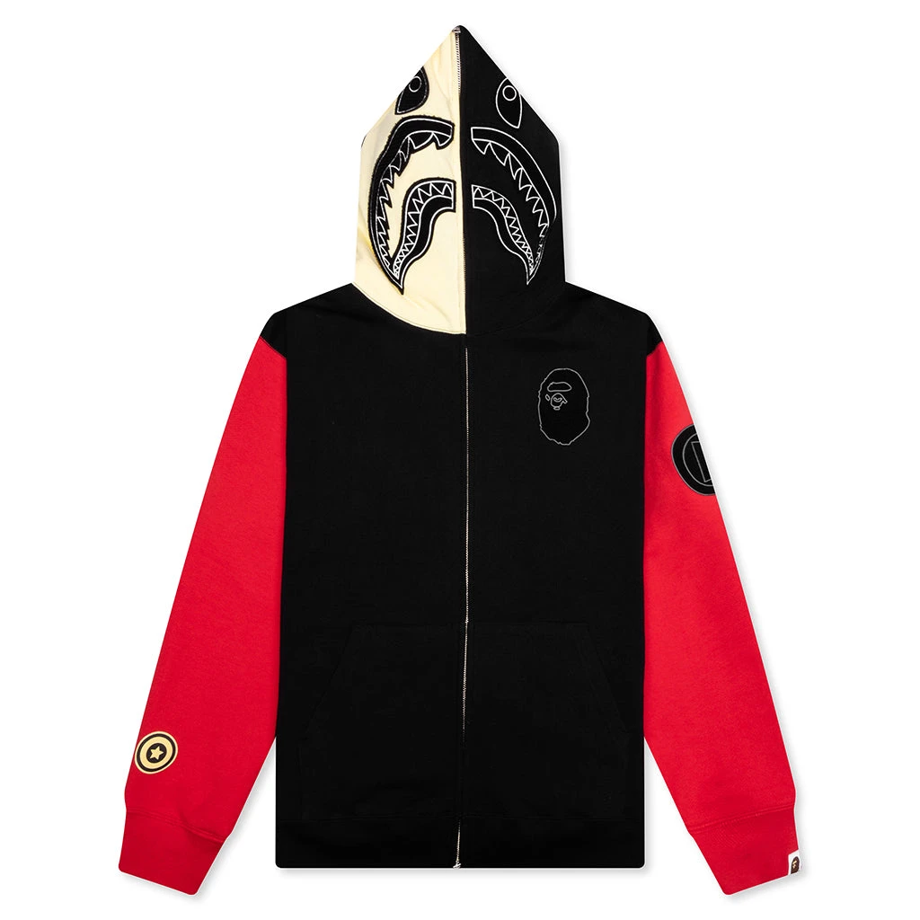 Shark Full Zip Hoodie China - Black 3 Shark Full Zip Hoodie China - Black