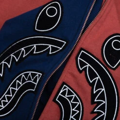 Shark Full Zip Hoodie France - Burgundy -Feature store Shark Full Zip Hoodie France Burgundy 001ZPK701303M BUR 08 12 25 Feature JA 7