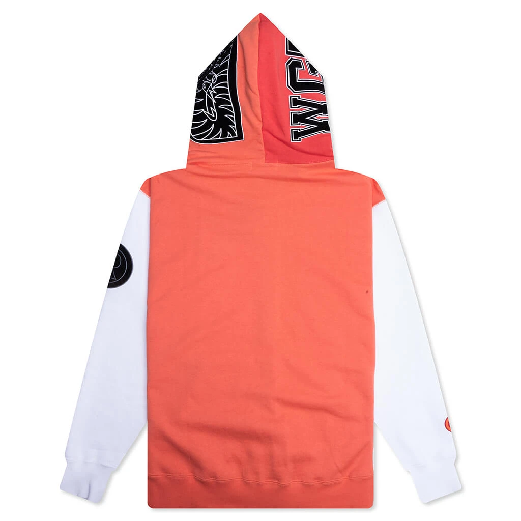 Shark Full Zip Hoodie Korea - Orange 4 Shark Full Zip Hoodie Korea - Orange - Image 2
