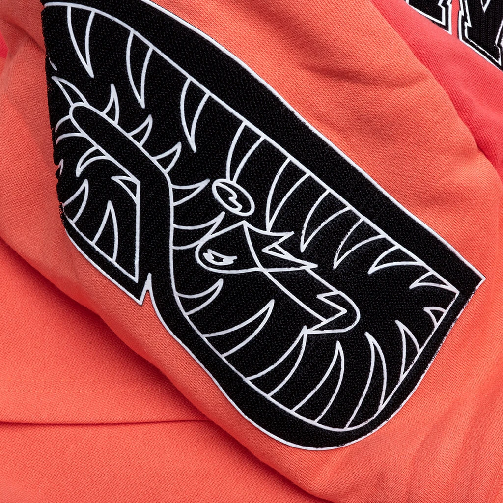 Shark Full Zip Hoodie Korea - Orange 6 Shark Full Zip Hoodie Korea - Orange - Image 4