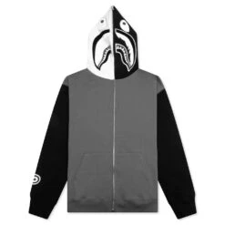 Shark Full Zip Hoodie #1 - Black