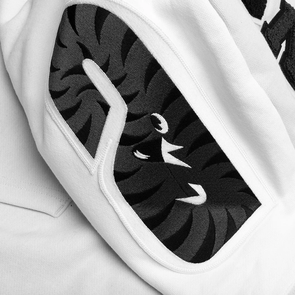 Shark Full Zip Hoodie #1 - Gray 7 Shark Full Zip Hoodie #1 - Gray - Image 5