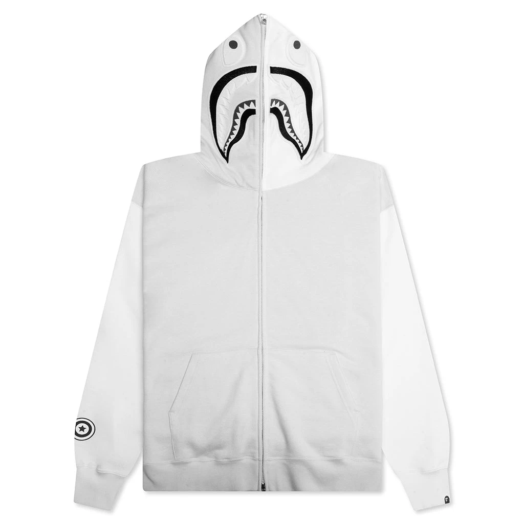 Shark Full Zip Hoodie #1 - Gray 3 Shark Full Zip Hoodie #1 - Gray