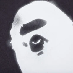 Spray Ape Head Tee - Black 8 Spray Ape Head Tee - Black -Feature store Spray Ape Head Garment Dyed Relaxed Fit Tee Black 001CSK301303M BLK 03 19 24 Feature DV 4