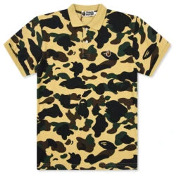 1ST Camo Ape Head One Point Polo - Yellow