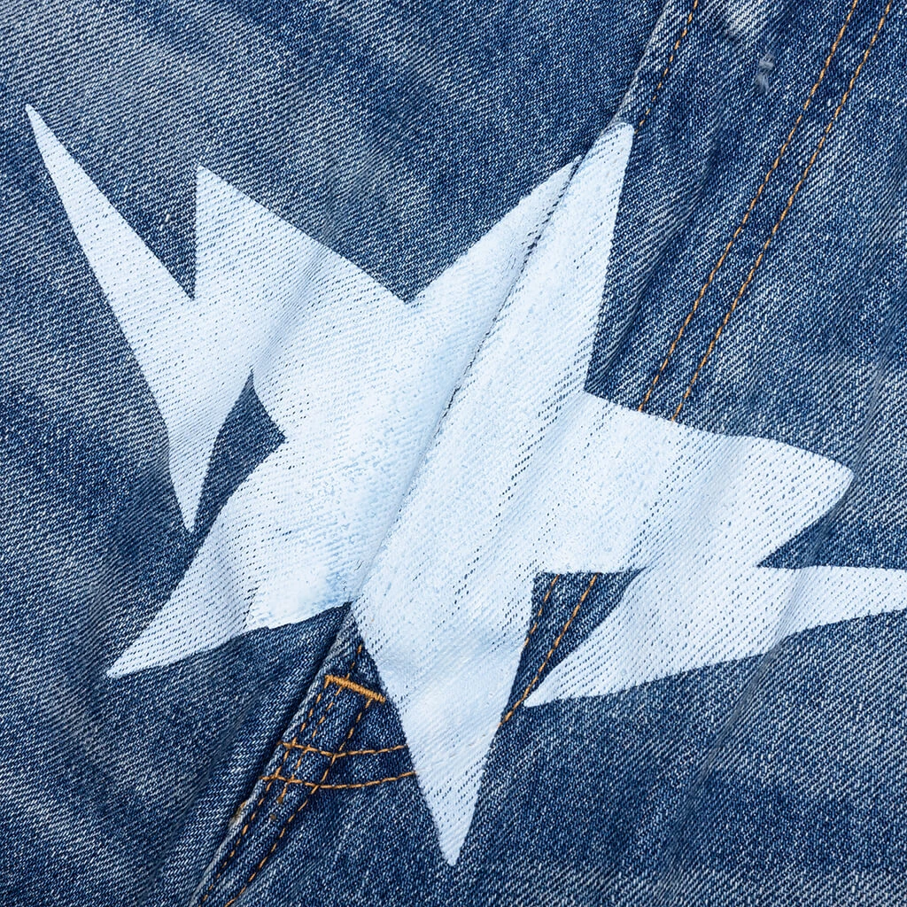 Twin STA Relaxed Fit Denim Shorts - Light Indigo 6 Twin STA Relaxed Fit Denim Shorts - Light Indigo - Image 4