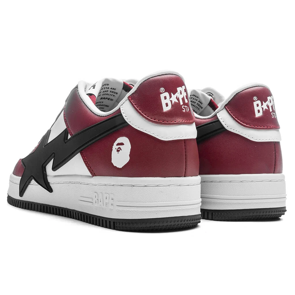 Women's Bape STA OS #2 - Burgundy/Black 5 Women's Bape STA OS #2 - Burgundy/Black - Image 3