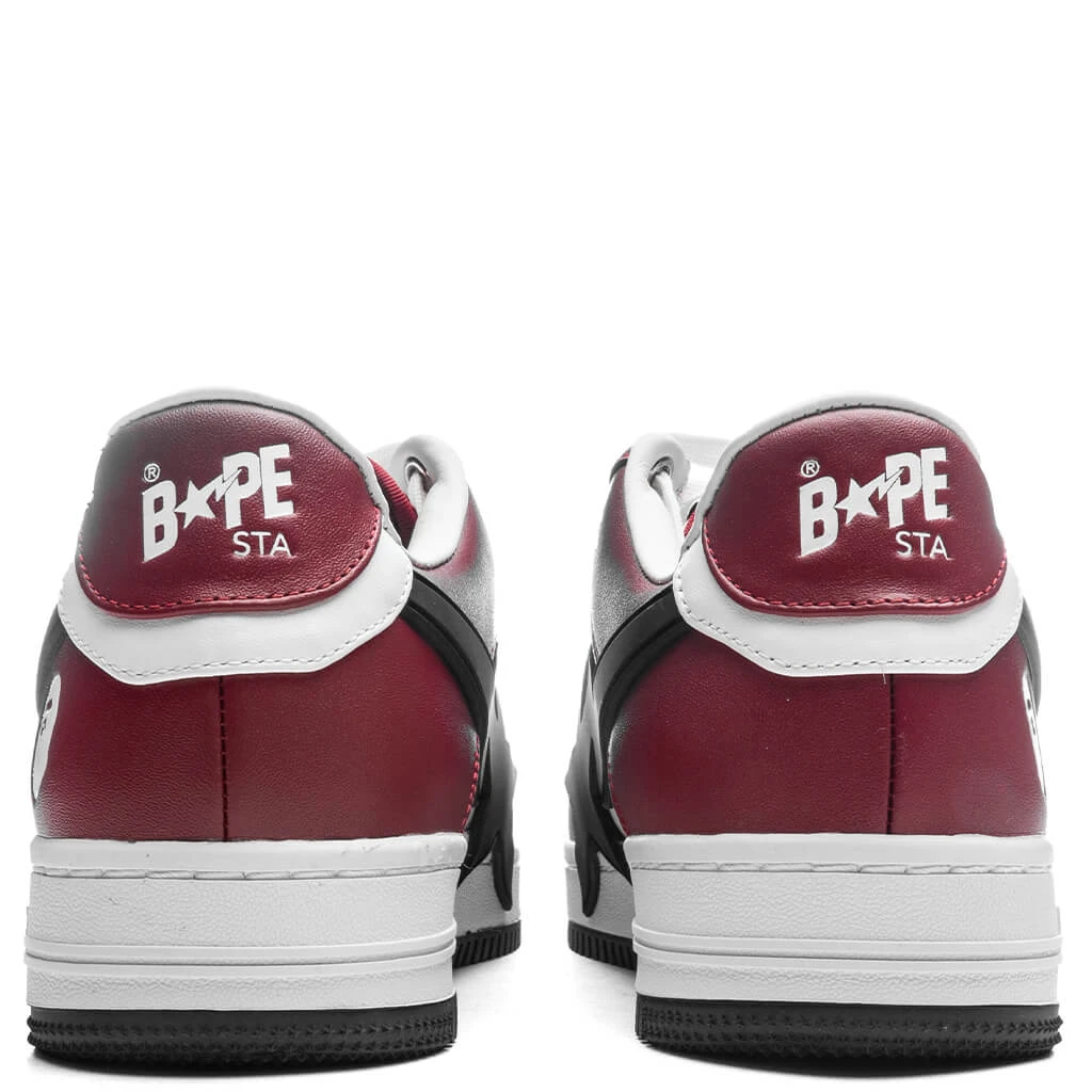 Women's Bape STA OS #2 - Burgundy/Black 6 Women's Bape STA OS #2 - Burgundy/Black - Image 4