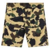 Kid's 1ST Camo Beach Pants - Yellow 2 Kid's 1ST Camo Beach Pants - Yellow -Feature store a bathing ape kids 1st camo beach pants yellow