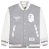 Bape Varsity Jacket - Grey