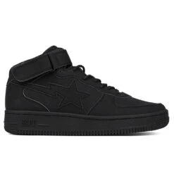 Bape STA Mid Black Suede - Black